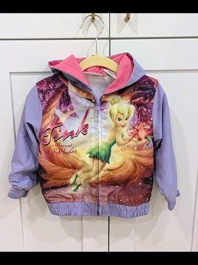 Tinker Bell Purple & Pink Hooded Zip Jacket